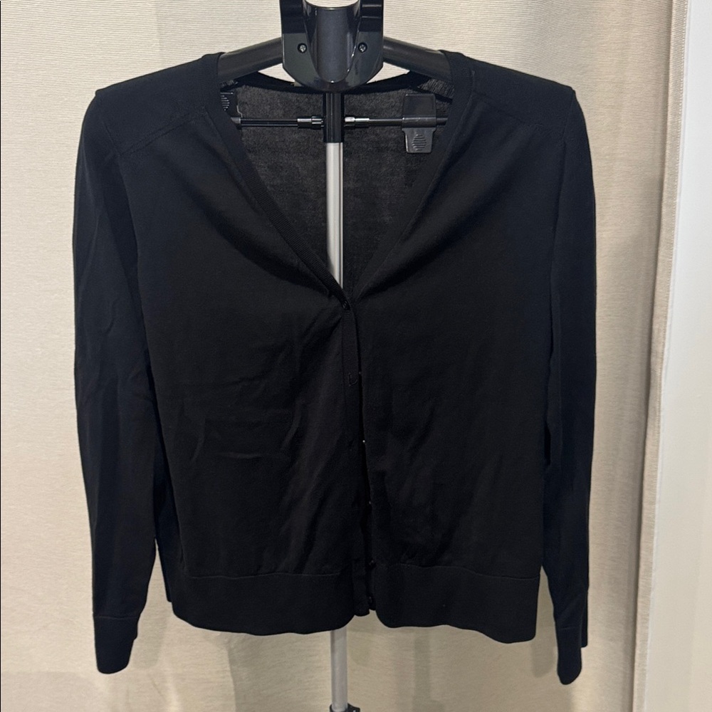 Black Cardigan Sweater